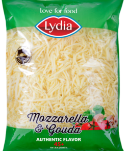 GRATED MOZZARELLA & GOUDA CHEESE 45%, HALAL
