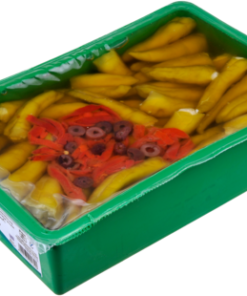 STUFFED PEPPERONI WITH GREEK CHEESE CREAM