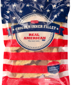 BREADED CHICKEN INNER FILLET HALAL, IQF, FROZEN