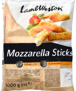MOZZARELLA STICKS MOZARELLASNACK WITH BREADCRUMS, FROZEN
