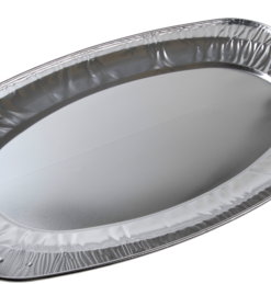 ALUMINUM CATERING BOWLS OVAL 43 X 28 X 4CM (V430G)