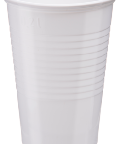 DRINKING CUPS 200CC, PLASTIC, WHITE