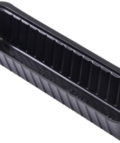 PLASTIC FOOD TRAYS A16S BLACK