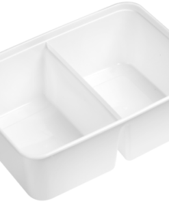 MICROWAVE TRAYS PP 750CC, 2-SECTION, TYPE 173/750, WHITE