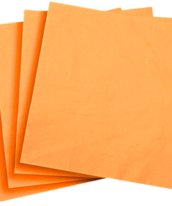 NAPKINS 33X33CM 3-LAYER, ORANGE